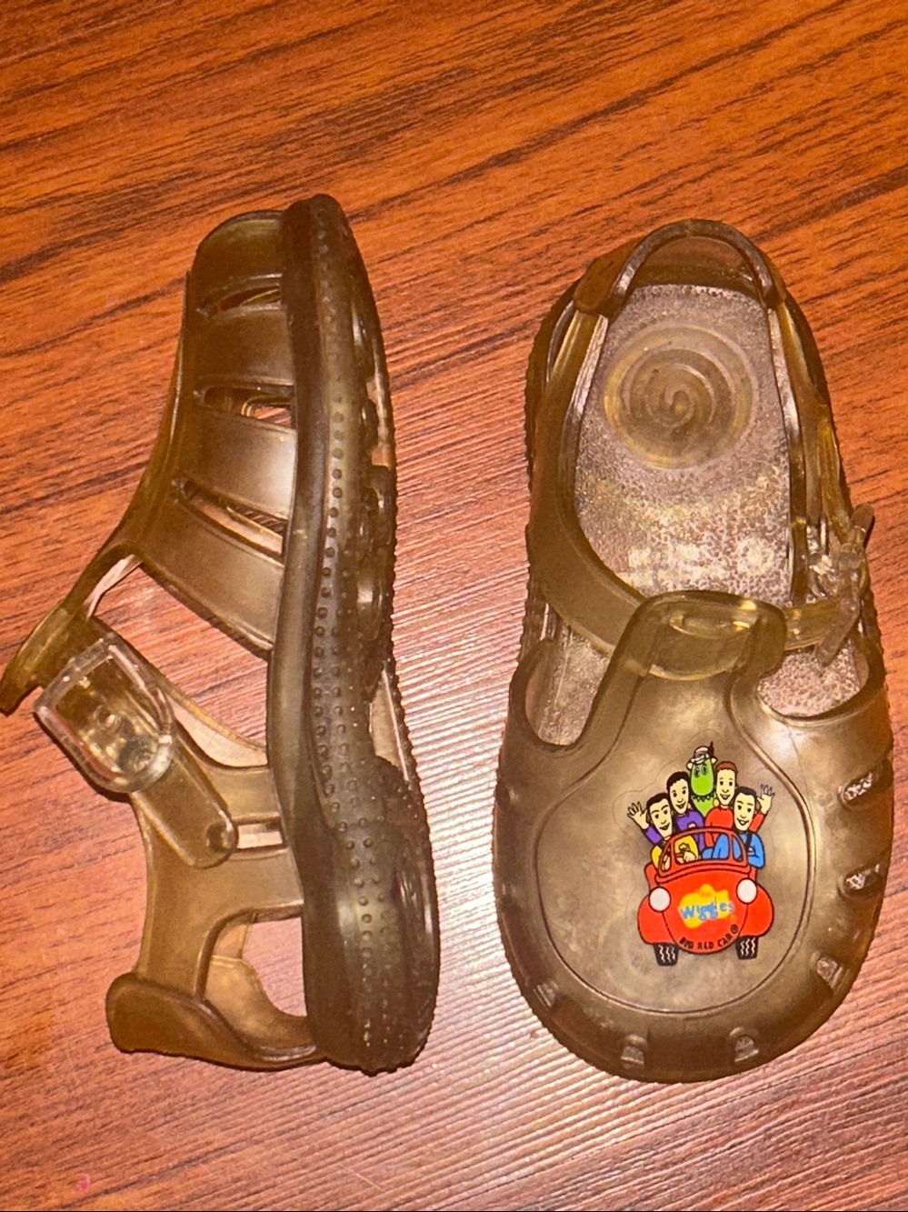 Vintage 2003 The Wiggles Clear Jelly Sandals – Toddler Size 7 RARE HTF